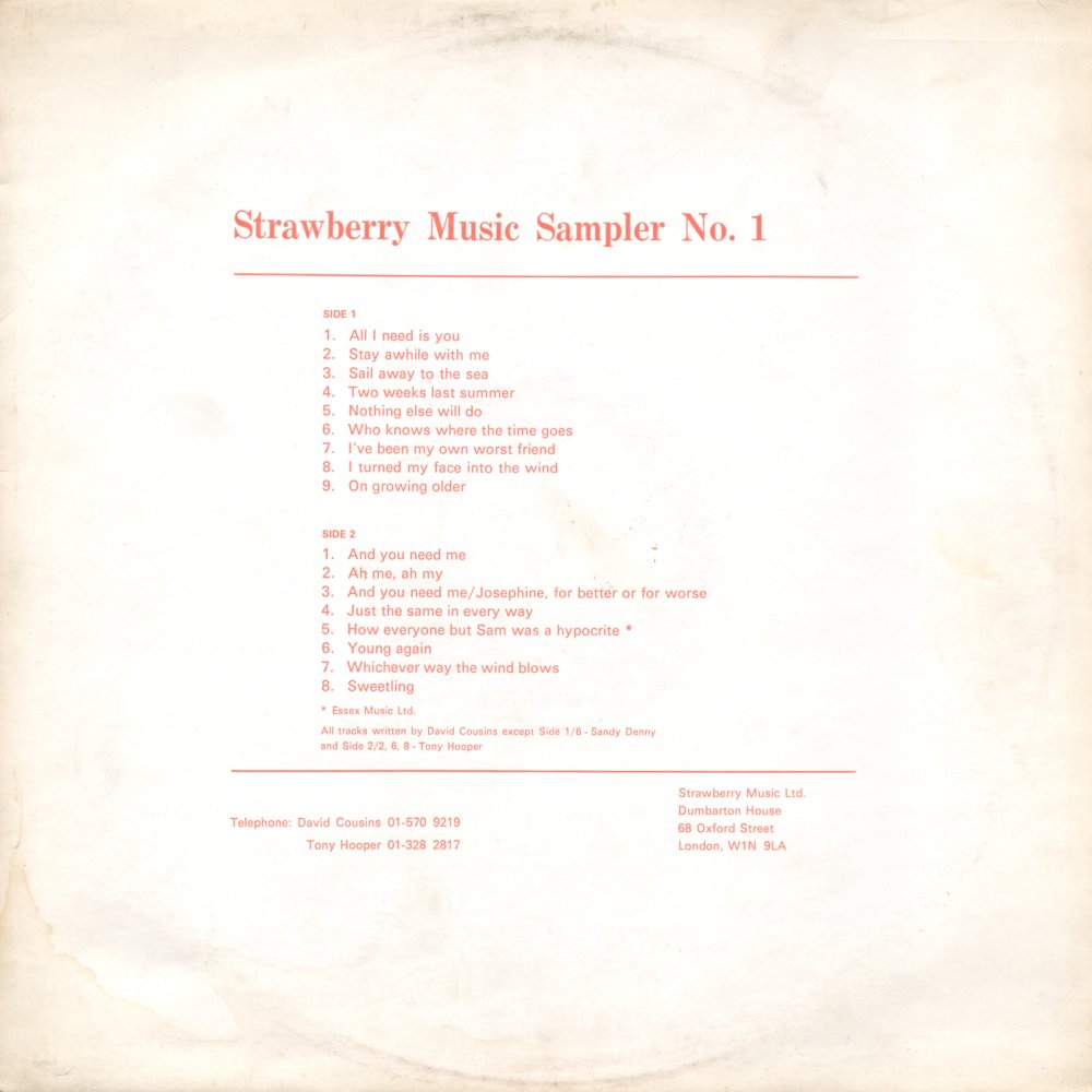 Strawberry Sampler Number 1 cover